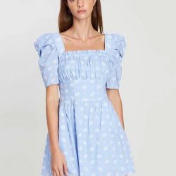 Floral Print Puff Sleeve Dress