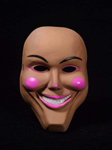 Halloween Scary Pink Cheeks Smiling Mask for men